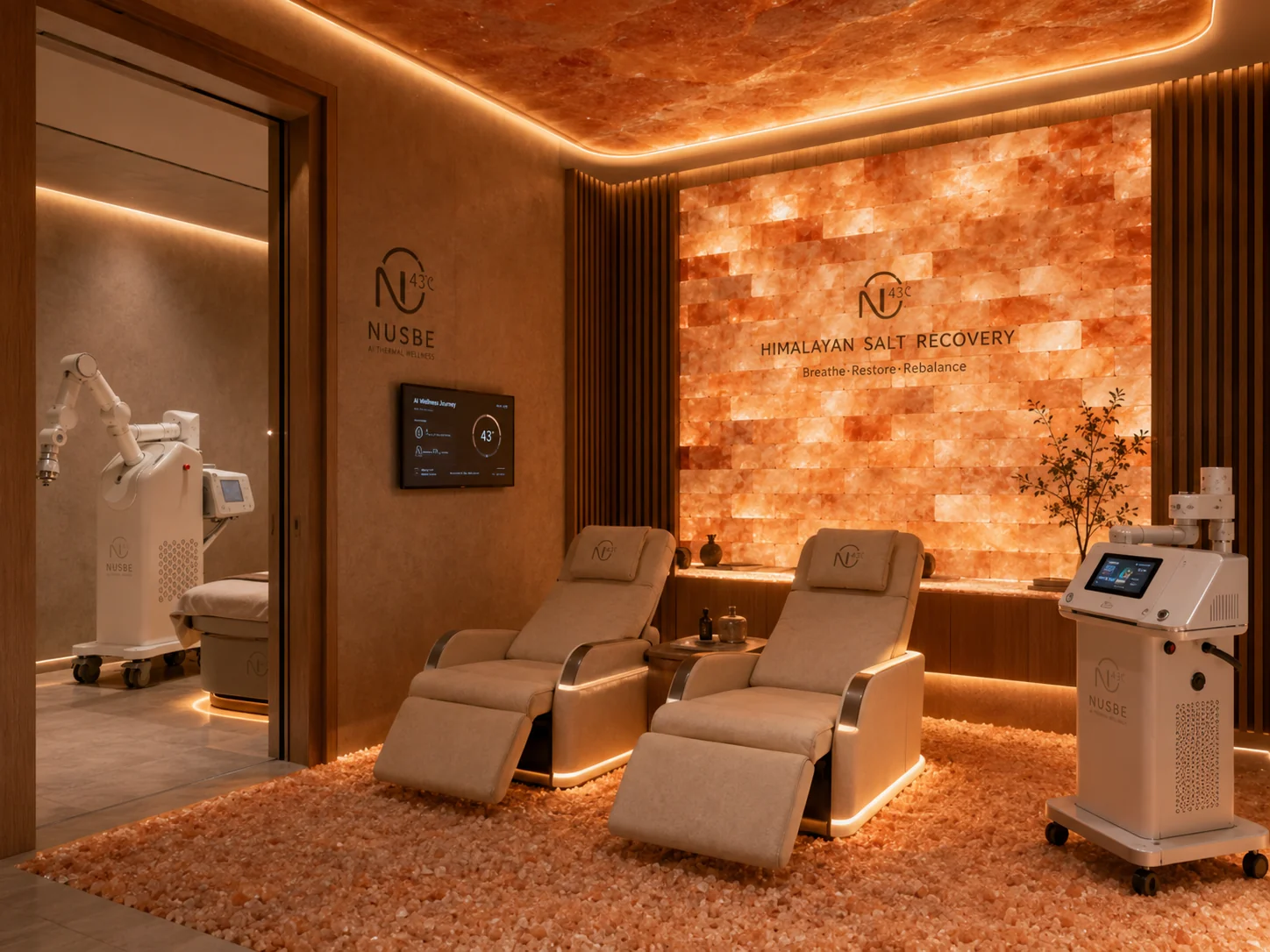 NUSBE Concept Store salt lounge and reclining chairs